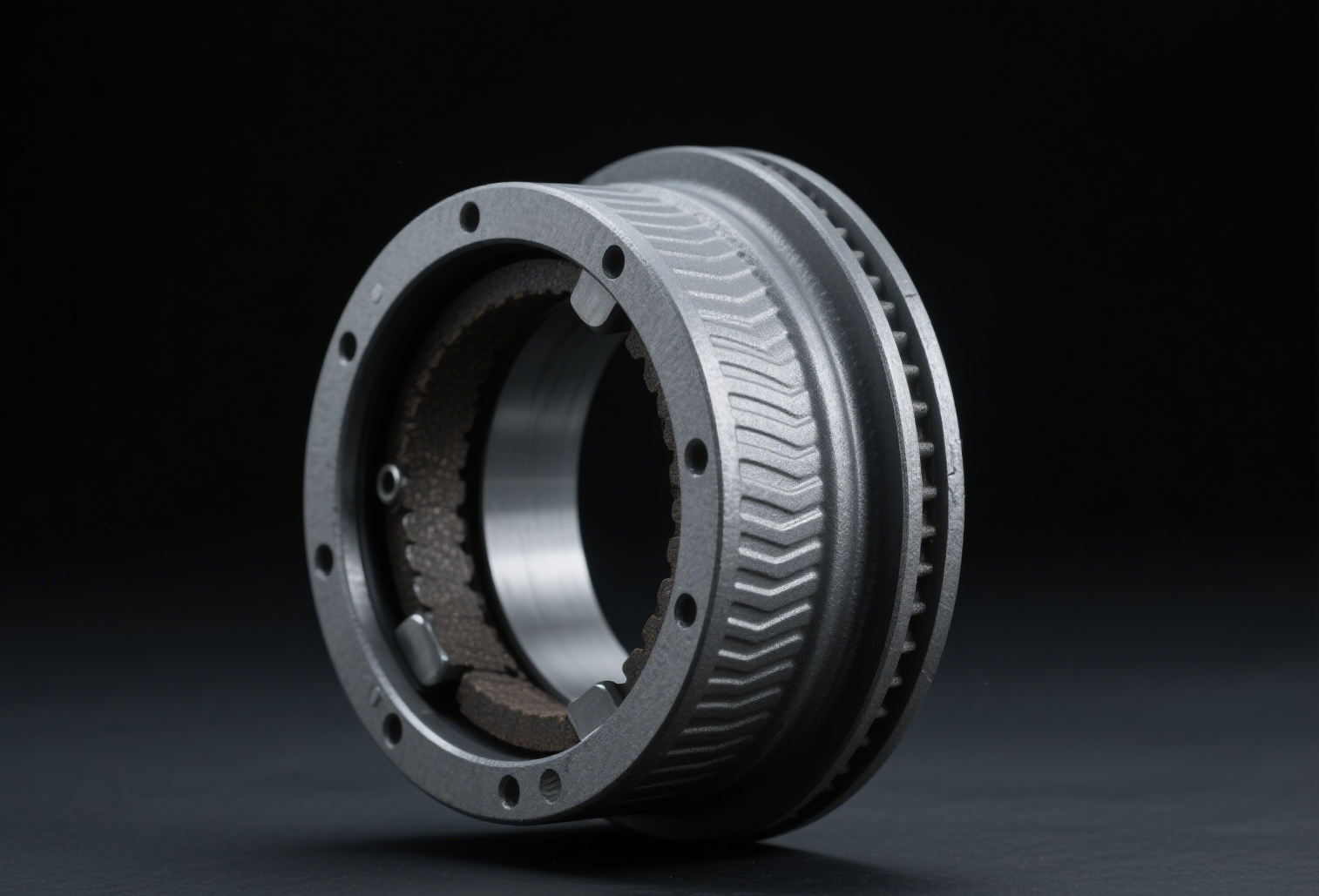 low-noise auto brake drum